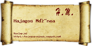Hajagos Mínea névjegykártya